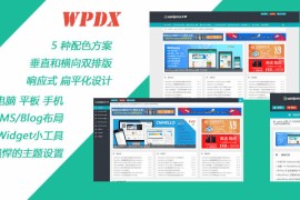 博客杂志CMS模板，wpdx3.6破解版源码WordPress主题